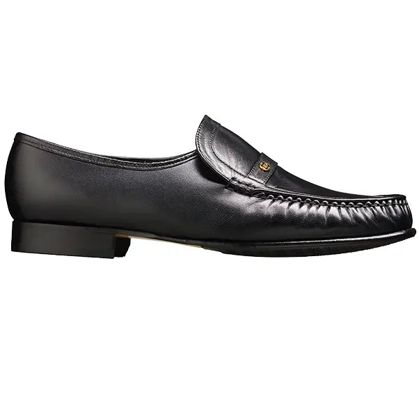 BARKER Jefferson Shoes - Mens Moccasins - Black Kid (Copy) Barker Shoes