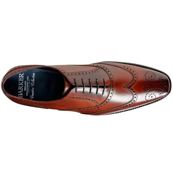 BARKER Johnny Shoes - Mens Brogues - Dark Brown Calf Barker Shoes