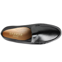 Load image into Gallery viewer, BARKER Laurence Shoes - Mens Moccasins - Black Kid
