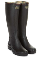 Load image into Gallery viewer, LE CHAMEAU Giverny Wellington Boots - Ladies Jersey Lined - Noir

