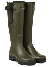 Load image into Gallery viewer, LE CHAMEAU Vierzon Boots - Ladies Jersey Lined - Dark Green
