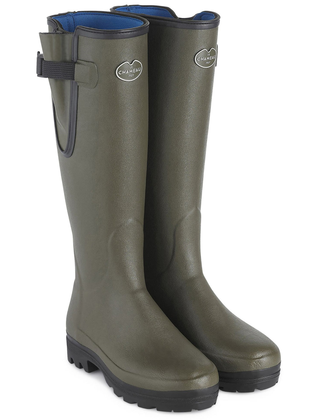 LE CHAMEAU Vierzonord Boots - Ladies Neoprene Lined - Dark Green