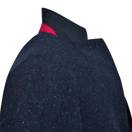 MAGEE Donegal Tweed Jacket - Mens Finn Tailored Fit - Navy Salt & Pepper Magee