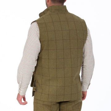 ALAN PAINE Rutland Mens Zip Waistcoat Lichen
