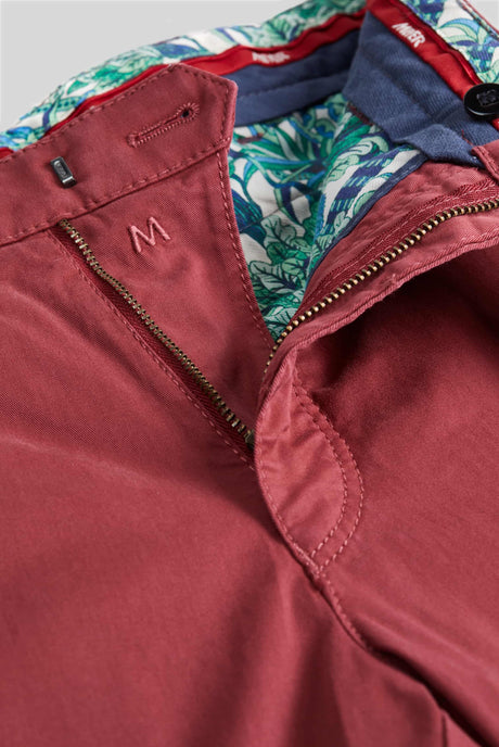 MEYER Roma Trousers - 3001 Light-Weight Cotton Chinos - Red Meyer