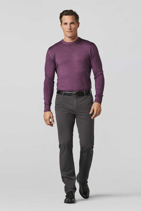 MEYER Roma Trousers - 316 Luxury Cotton Chinos - Charcoal Meyer