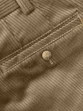 Load image into Gallery viewer, MEYER Cord Trousers - Mens Roma Luxury Cotton Corduroy - Gold - Back Pocket
