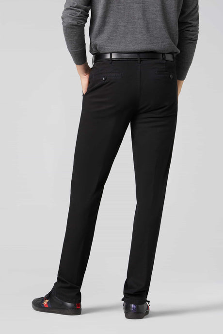 MEYER Roma Trousers - 316 Luxury Cotton Chinos - Black Meyer