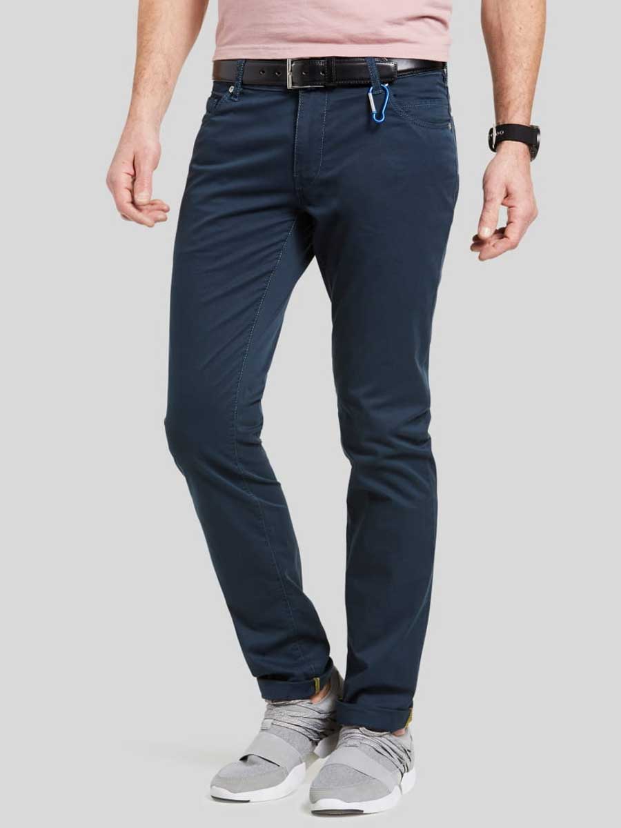 MEYER Trousers - M5 6111 Slim - Blue