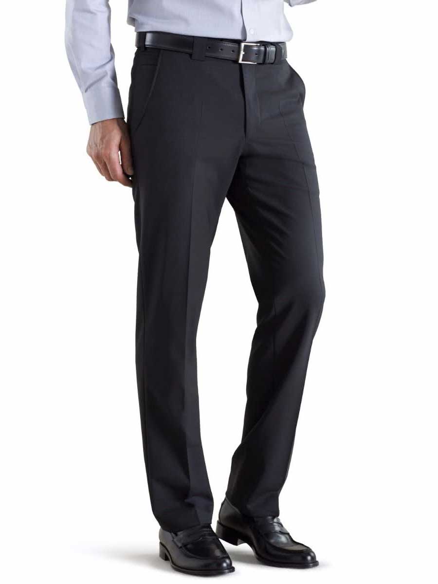 Meyer Roma 344 Trousers - Tropical Wool-Mix - Black