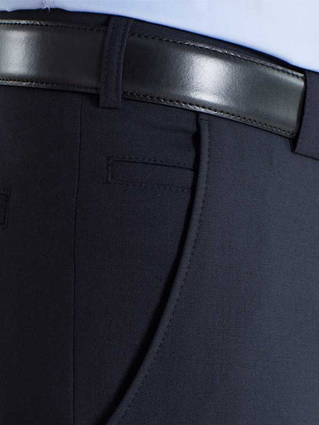 Meyer Tropical Wool-Mix Trousers - Roma 344 - Navy