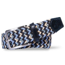 Load image into Gallery viewer, MEYER Woven Belt - Super Stretch - Multi Colour Blue
