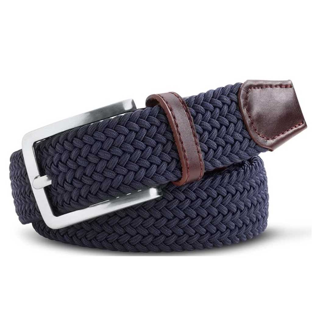 meyer woven belt super stretch navy