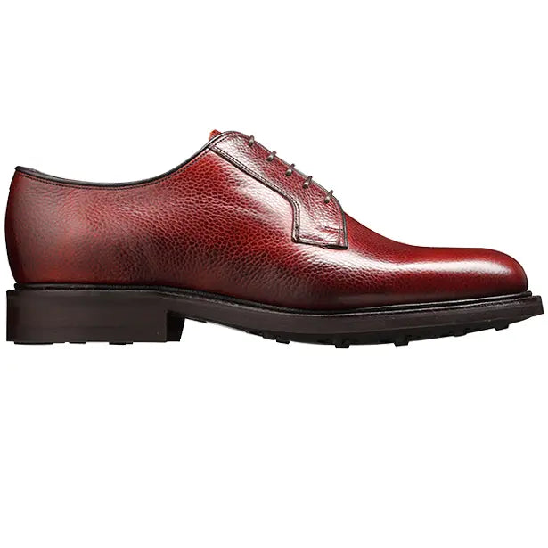 BARKER Nairn Shoes - Mens Country Derby Dainite Sole - Cherry Grain Barker Shoes