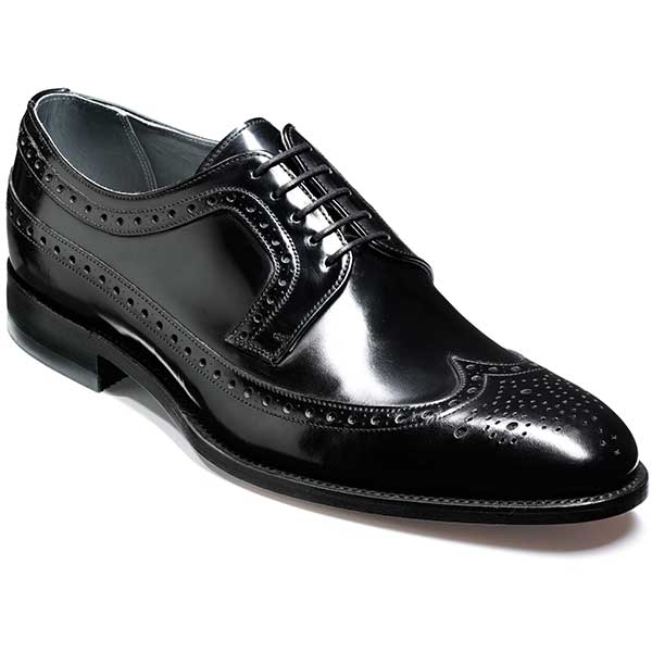 NEW!! Barker Shoes - Woodbridge Brogue - Black Polish