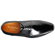 Load image into Gallery viewer, BARKER Newbury Shoes - Mens Derby Style - Black Hi-Shine
