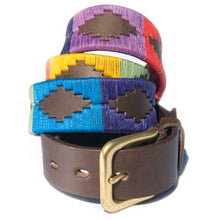 Load image into Gallery viewer, PIONEROS Polo Belt - Wide Argentinian - 167 Rainbow
