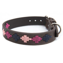 Load image into Gallery viewer, PIONEROS Polo Dog Collar - Pampa Cross- 780 Berry/Navy/Pink
