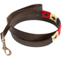 Load image into Gallery viewer, PIONEROS Polo Dog Lead - 824 Navy/Cream/Red
