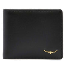 Load image into Gallery viewer, RM WILLIAMS Bi-Fold Wallet - Men&#39;s City Slim Leather - Black
