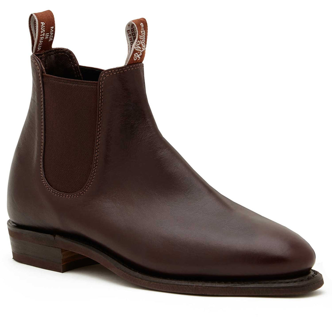 RM WILLIAMS Boots - Ladies Adelaide Rubber Sole - Chestnut