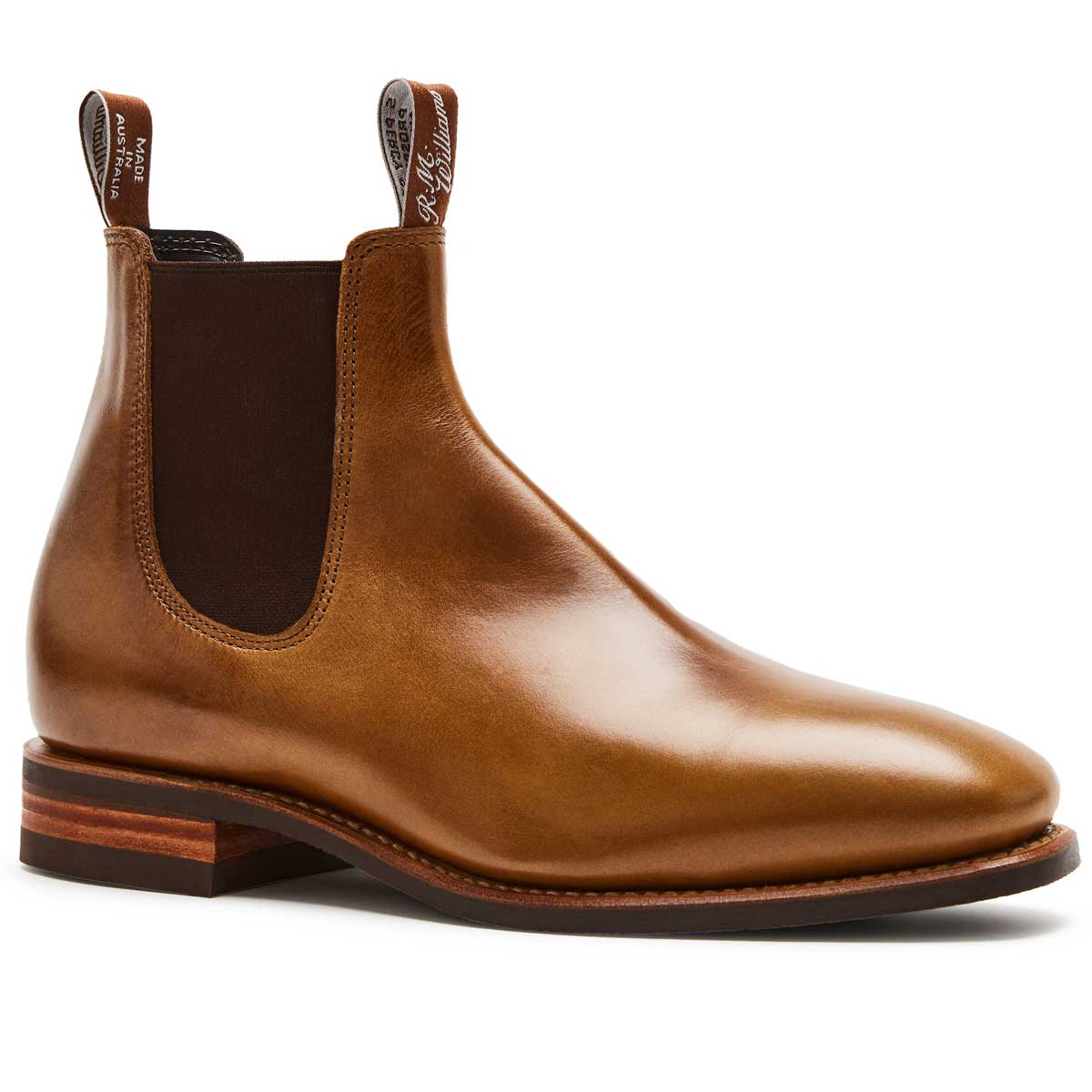 File:Black RM Williams comfort craftsman boots - top view.jpg