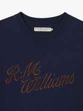Load image into Gallery viewer, RM WILLIAMS Jumper- Men&#39;s Script Crew Neck - Navy
