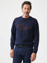 Load image into Gallery viewer, RM WILLIAMS Script Crew Neck Jumper - Men&#39;s - Navy

