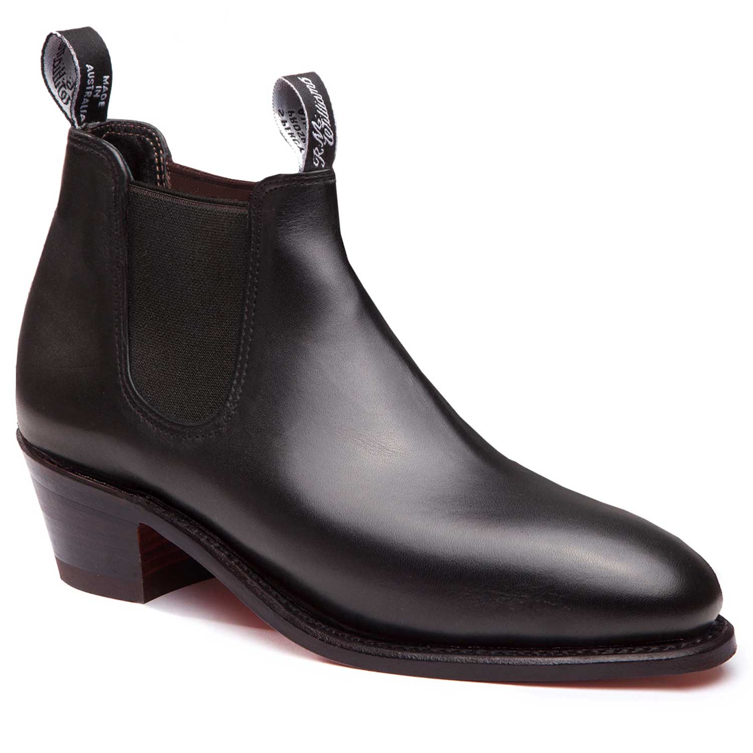 RM WILLIAMS Boots - Ladies Adelaide with Cuban Heel - Black