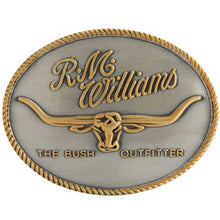 Load image into Gallery viewer, RM Williams - Longhorn Trophy Belt Buckle - Silver &amp; Gold
