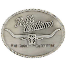 Load image into Gallery viewer, RM Williams - Longhorn Trophy Belt Buckle - Silver
