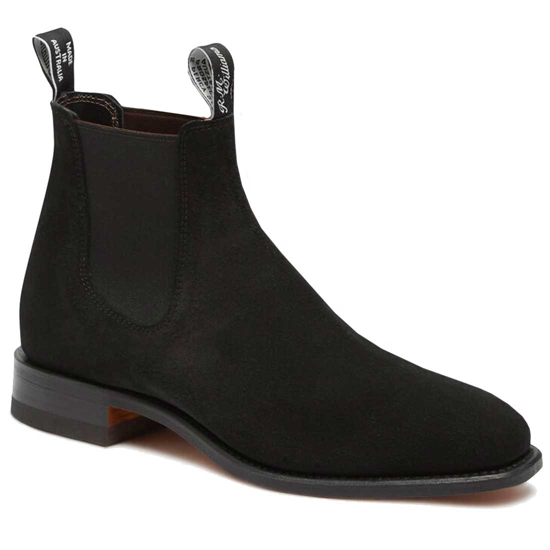 RM WILLIAMS Boots - Men's Classic Craftsman - Black Suede