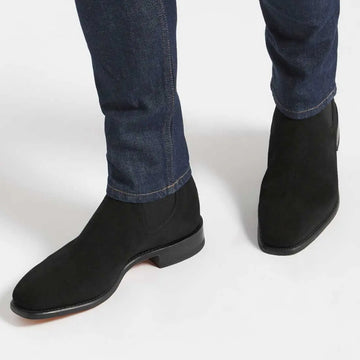 RM WILLIAMS Comfort Craftsman Boots Men's Black Suede UK RM  Williams Suede Brush