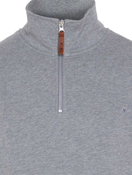 RM WILLIAMS Mulyungarie Fleece - Men's Half Zip - Grey Marle