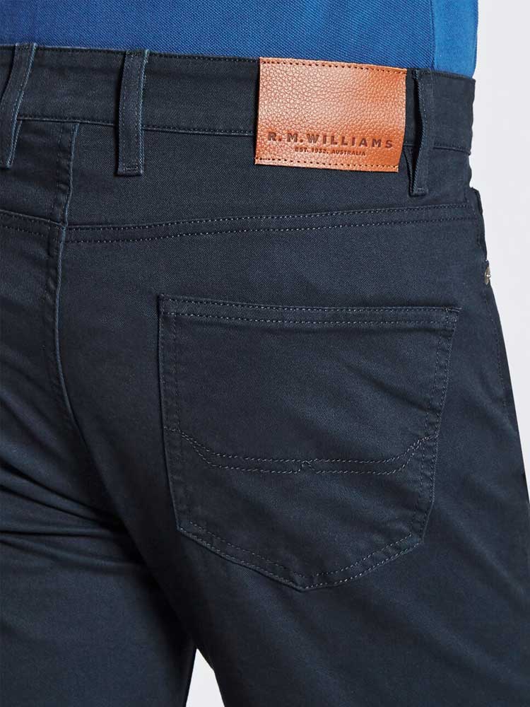 RM WILLIAMS Chinos - Mens Ramco Drill Cotton - Navy