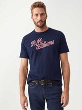 Load image into Gallery viewer, RM WILLIAMS Script T-Shirt - Men&#39;s Crew Neck - Navy
