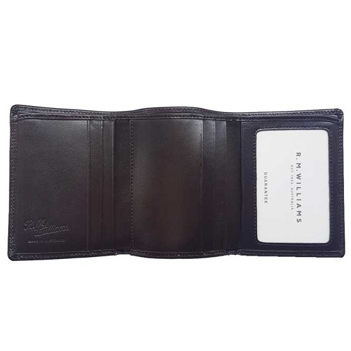 RM WILLIAMS Wallet - Mens Small Tri-Fold Leather - Chestnut