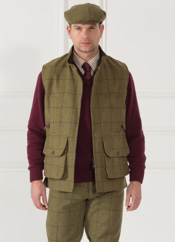 ALAN PAINE Rutland Mens Zip Waistcoat Lichen – A Farley Country
