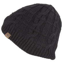 Load image into Gallery viewer, SEALSKINZ Hat - Waterproof Cold Weather Cable Knit Beanie Hat - Black
