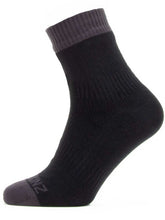 Load image into Gallery viewer, SEALSKINZ Waterproof Warm Weather Ankle Length Socks - Black
