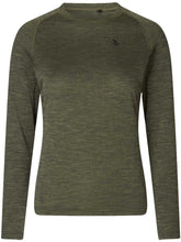 Load image into Gallery viewer, SEELAND Active Long Sleeve T-shirt - Ladies - Pine Green
