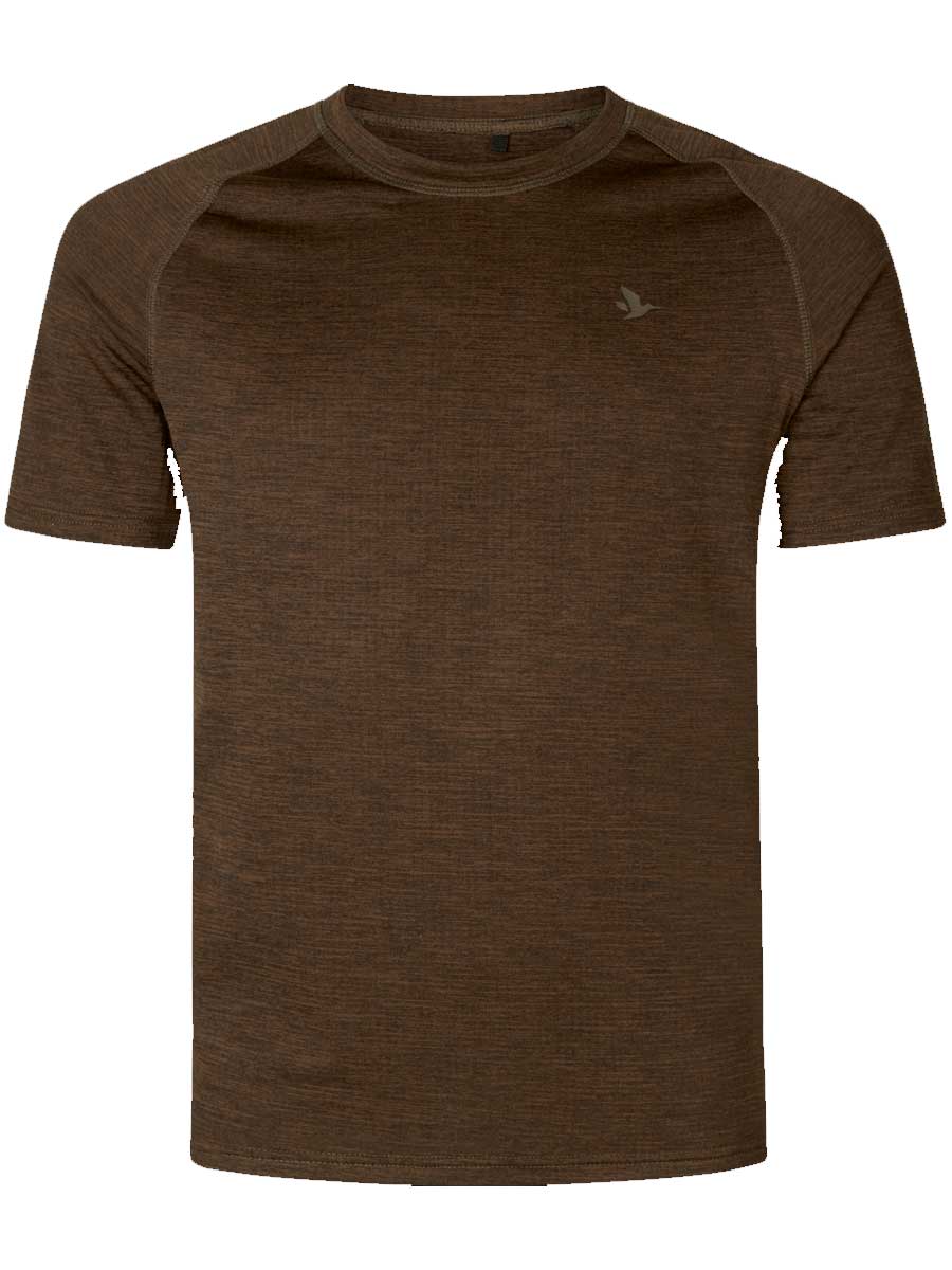 SEELAND Active Short Sleeve T-shirt - Mens - Demitasse Brown