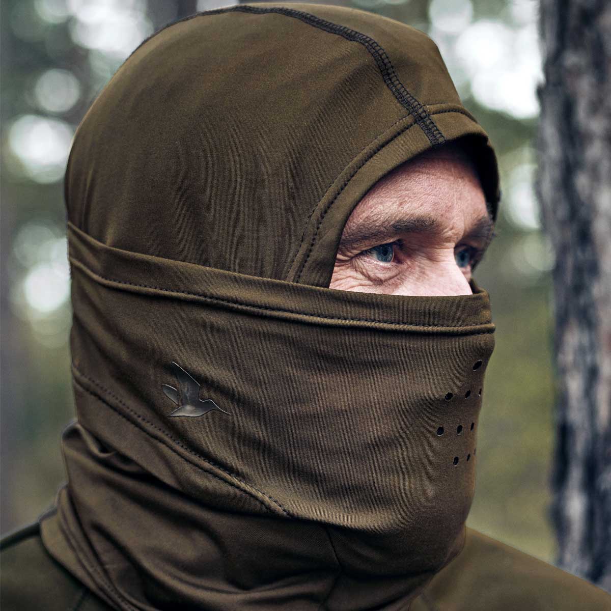 SEELAND Hawker Balaclava - Scent Control Face Cover - Pine Green