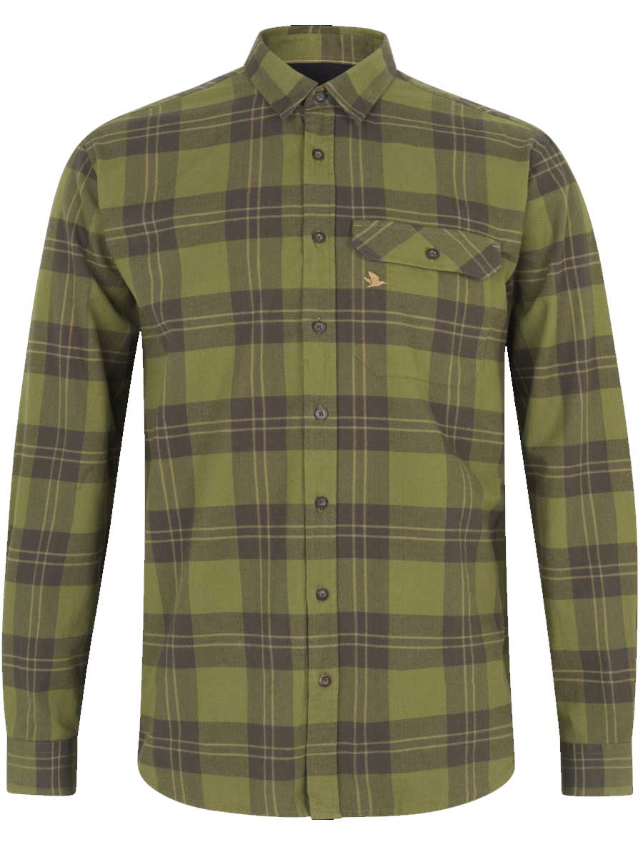 SEELAND Highseat Shirt - Mens 100% Cotton - Light Olive