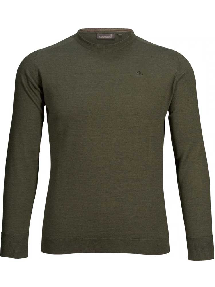 SEELAND Woodcock Pullover - Mens Crew Neck - Classic Green