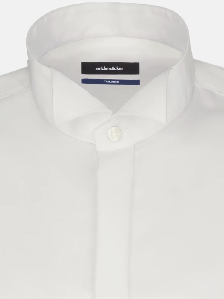SEIDENSTICKER Shirts - Men's Evening Wing Collar - Shaped Fit - White