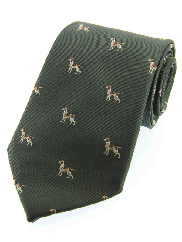 Soprano - Red Pointer Dogs Woven Silk Country Tie