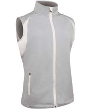 Load image into Gallery viewer, Sunderland Ladies Bromley Water Repellent Fleece Golf Gilet - Silver / White
