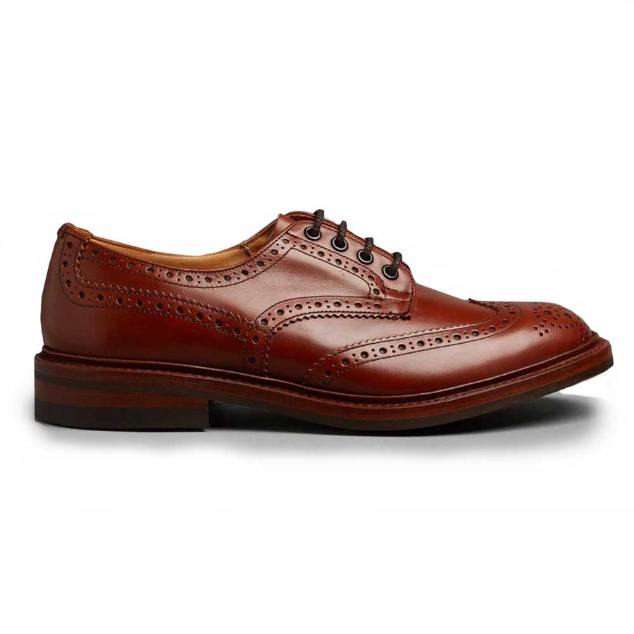 TRICKER'S Bourton Shoes Mens Dainite or Leather Sole Marron