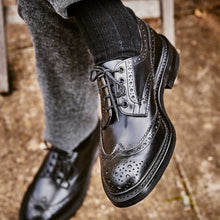 Load image into Gallery viewer, TRICKER&#39;S Bourton Shoes - Mens Dainite or Leather Sole - Black Calf
